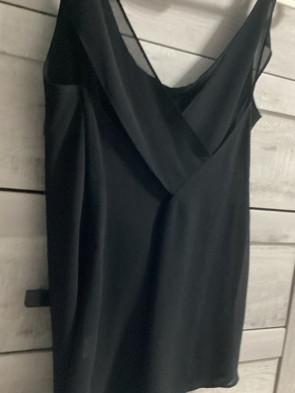 Naked Zebra Black Cowl Neck Spaghetti Strap Camisole - Picture 7 of 8